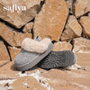预售|Safiya/索菲娅2025时尚包头加绒厚底百搭懒人外穿休闲毛毛拖鞋SFD4110042 商品缩略图1