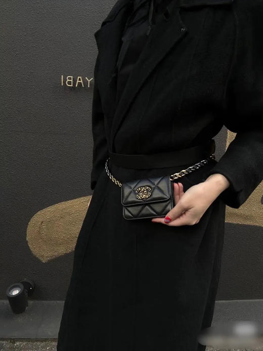 CHANEL 19bag 黑金 羊皮 零钱 30开 商品图2