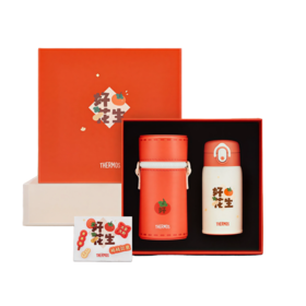 膳魔师 TCMD-300FS RD高真空不锈钢保温杯 280ml 好事花生款式