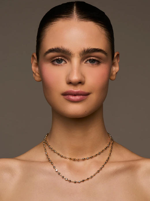 北京仓｜Lili Claspe-Stella-金色 网球 锆石 项链［美国设计师］ 商品图0