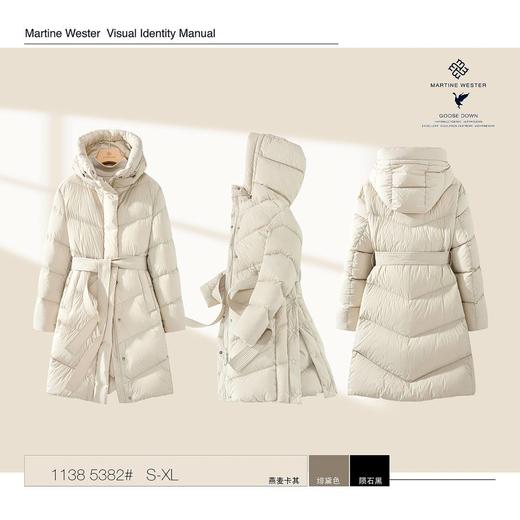 Martine Wester 女士面里同料中长款鹅绒服11385382 商品图4