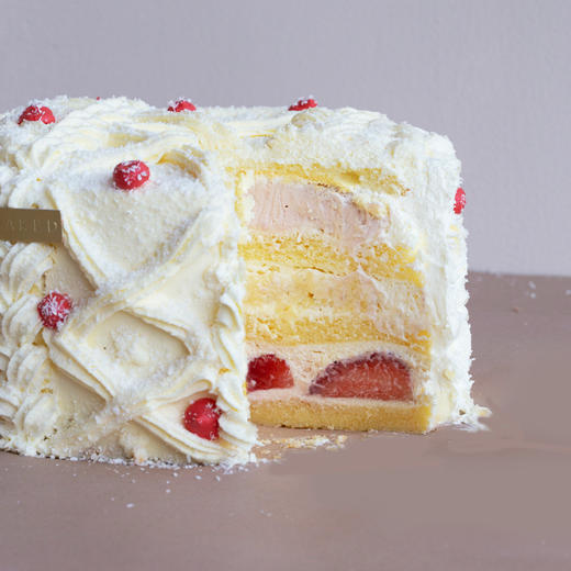 四季·冬「妈妈织的绒线衫」草莓乳酪香草味蛋糕 商品图5