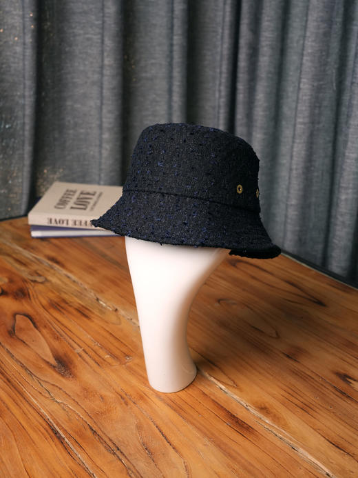 北京仓｜CA4LA-TWEED HAT 6-粗花呢 渔夫帽（海军蓝色）［日本设计师］ 商品图2
