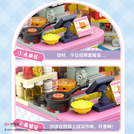 TOP TOY 三丽鸥滨海假日系列-HELLO KITTY汉堡餐厅TC2032 商品图7