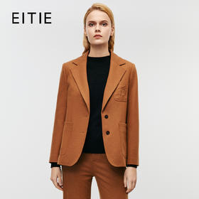 EITIE爱特爱冬季新款气质通勤修身显瘦干练毛呢西装外套8003702