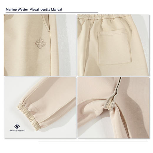 Martine Wester 女士 科技 德国 超高速发热绒  面料束脚口慢跑裤 锥形裤型11315558 商品图6