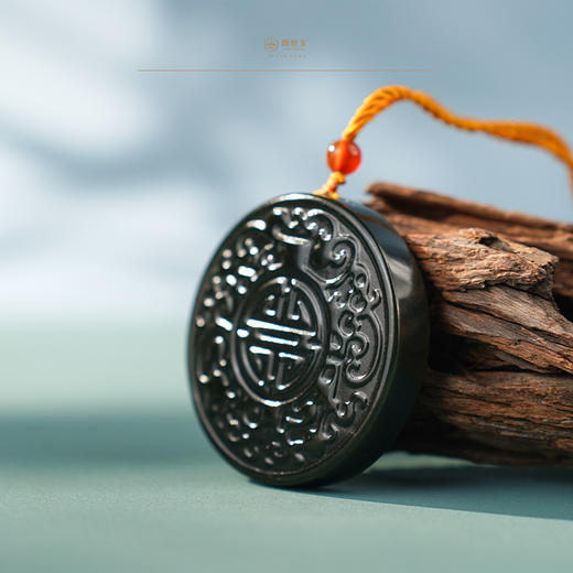 「精品黑羊脂」系列【双龙捧寿】 商品图5