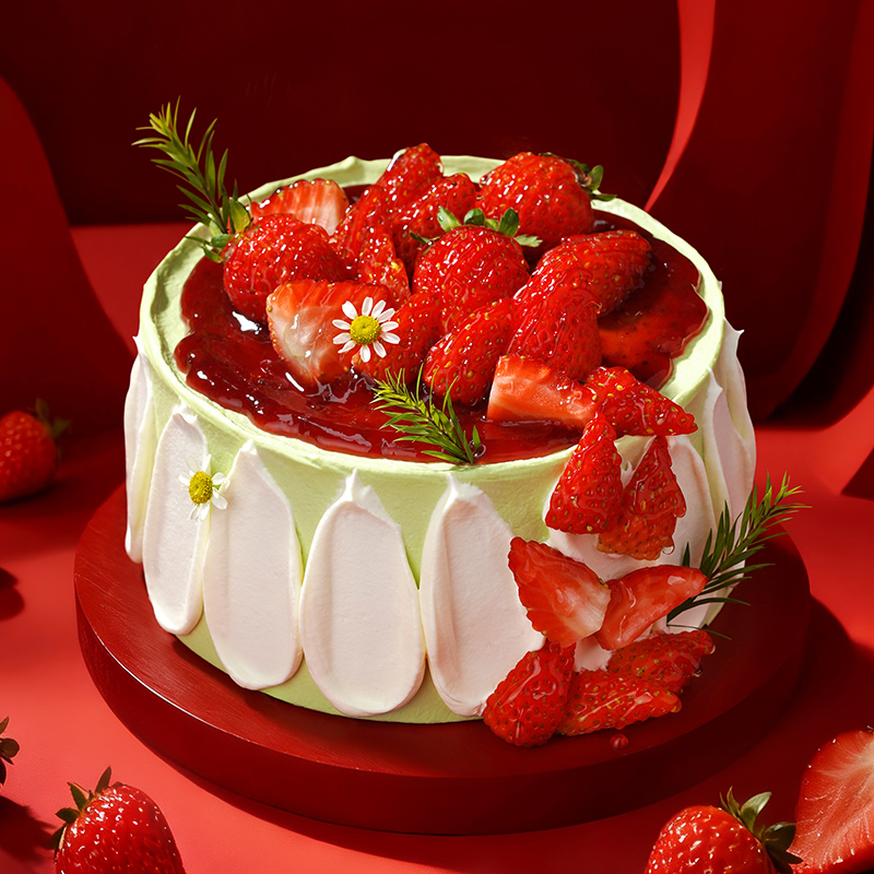 【开心莓莓】草莓开心果奶油