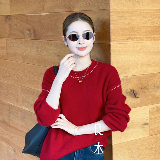 【预售7天】良木礼山羊绒上衣（D251101805F） 商品图0