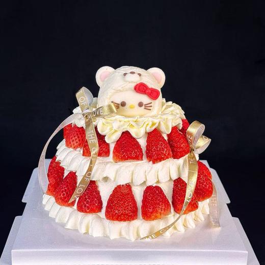 KT熊草莓塔蛋糕 商品图0