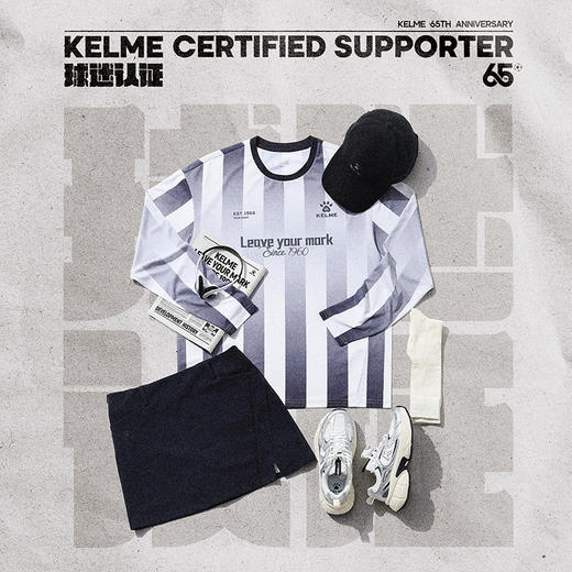 卡尔美65周年球衣潮流圆领长袖T恤6543TX5020 商品图1