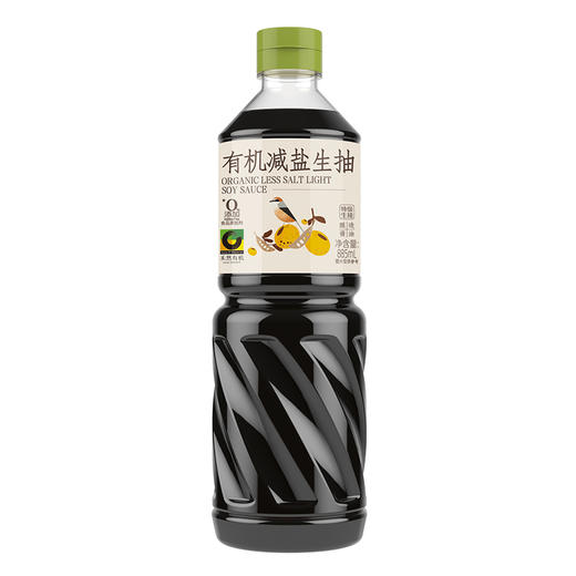 禾然有机 减盐生抽  885ml 商品图0