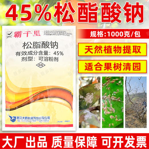 大鹏45%松脂酸钠升级版蚧壳虫专用柑橘果树介壳虫清园剂农用正品 商品图4