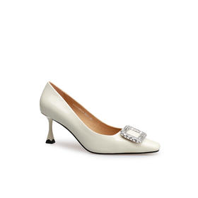 豪麟名鞋迪嘉女鞋皮鞋牛移膜革DJHJA52WP034白色