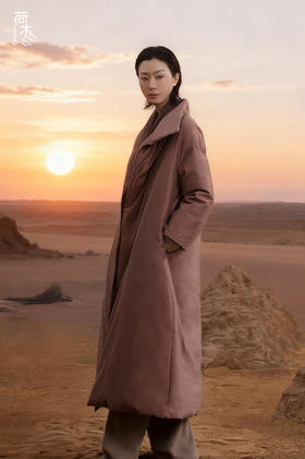 荷木HEMU丨沙霞·鹅绒长外套