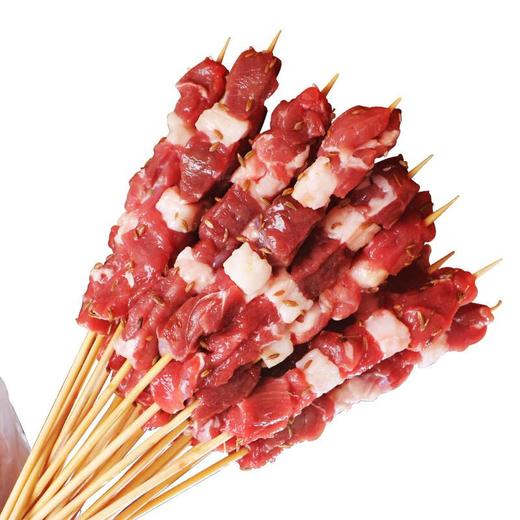 冰鲜大别山黑山羊孜然羊肉串 180g 调味羊肉串 烧烤食材 商品图5