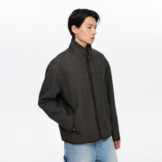 oneup羊毛呢子男式拉链外套（男女同款） 商品图3