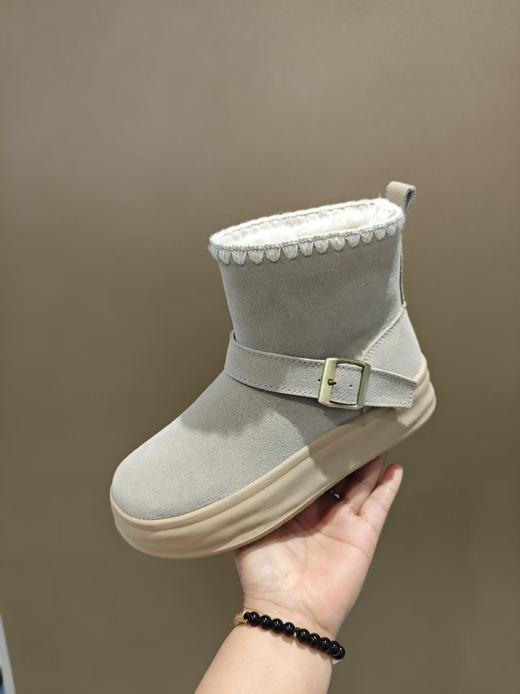 西村名物2025年冬季新款厚底防滑舒适保暖毛绒内里毛毛鞋雪地靴X25DS49971 商品图1