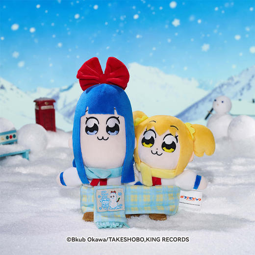 【GSC现货】pop子和pipi美的日常 冬日系列 围巾毛绒套组 GSM 商品图2