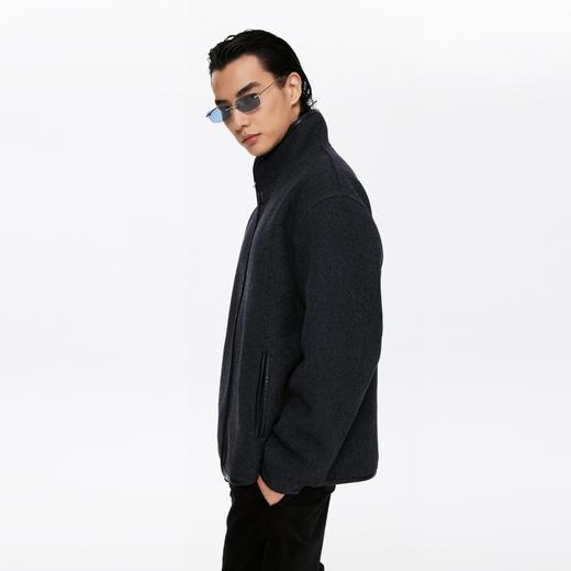 oneup羊毛呢子男式拉链外套（男女同款） 商品图2