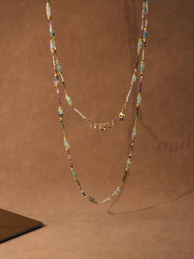 订购10周到｜Diaperis Paris-NAMATA-萤石 长项链［法国设计师］