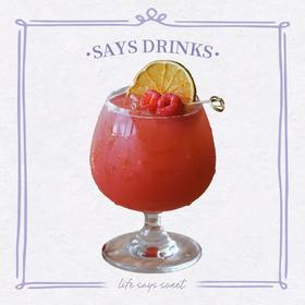 生机红莓蜜桃果茶