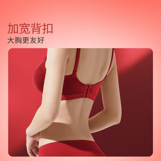 【买三免一】奶糖派大胸显小幽梦扭一扭丝绒复古胸罩女士无钢圈内衣软支撑文胸 商品图3