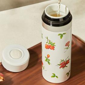 石榴花开保温杯双层330ml