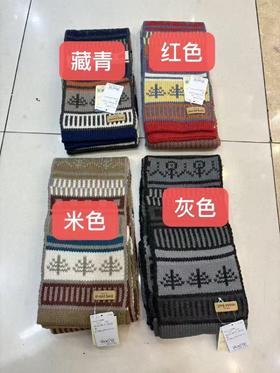 无折扣 四个配色 montbell 美山羊毛针织保暖百搭男女同款围巾
