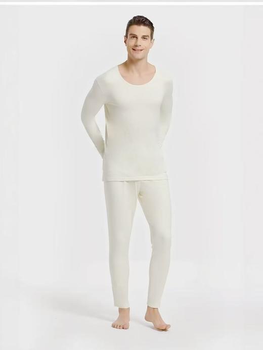 女王节抢购价-不支持退  自营断码清货套装！！品质超好【竹浆纤维】男款秋衣秋裤套装-喜出 商品图3