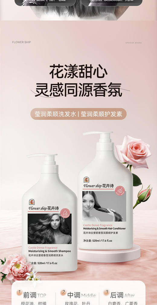 花卉诗古堡密香植萃洗护套装 商品图6