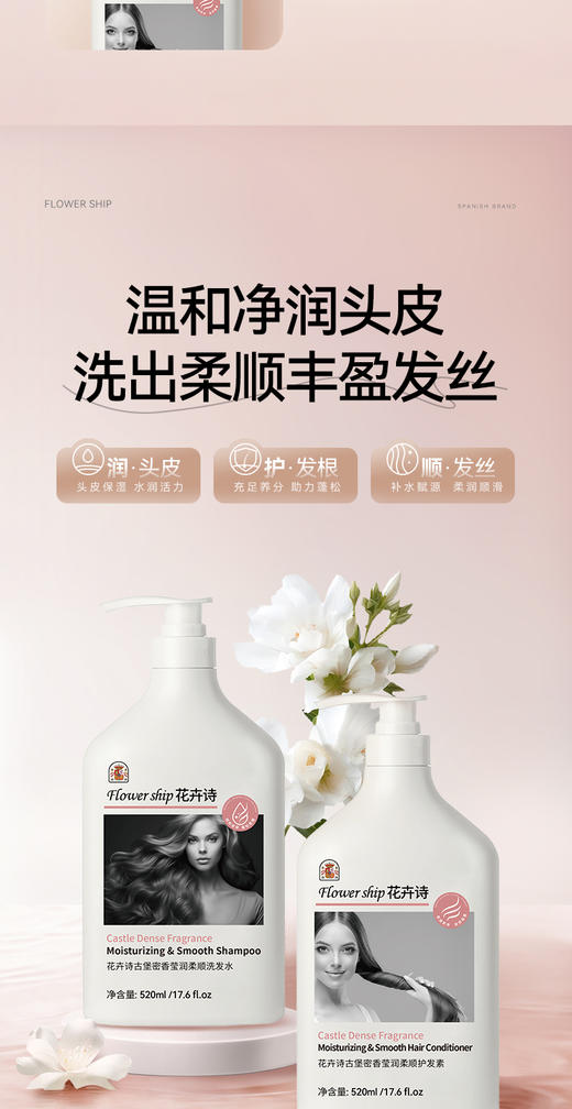 花卉诗古堡密香植萃洗护套装 商品图2
