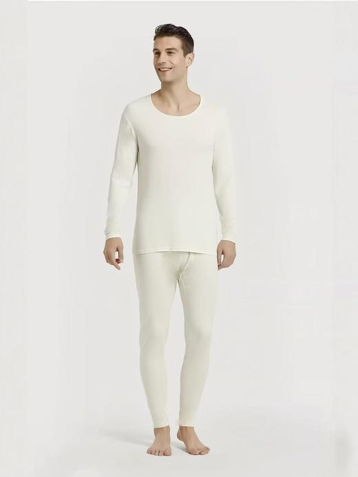 女王节抢购价-不支持退  自营断码清货套装！！品质超好【竹浆纤维】男款秋衣秋裤套装-喜出 商品图2