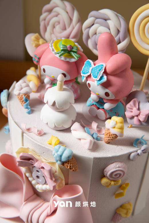 三丽鸥蝴蝶结蛋糕 商品图2