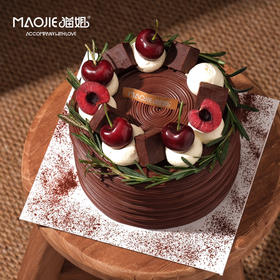 风味奶油蛋糕-双重生巧车厘子s（蓝风车奶油）（巧克力蛋糕坯，4%糖）（提前1天预定）