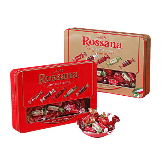 意大利进口Rossana什锦口味流心糖(红色礼听装|金色礼听装)210g 商品图5