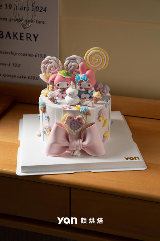 三丽鸥蝴蝶结蛋糕 商品图3