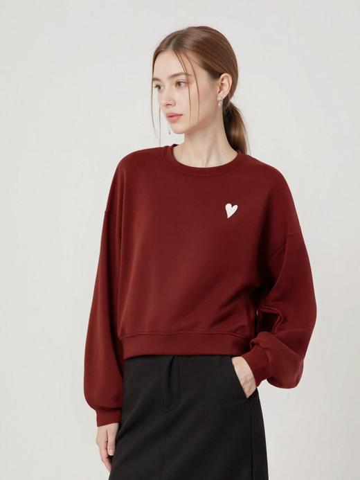 12.12错过没有！清货不退【清仓价】不参与退换 -31832爱心刺绣卫衣-喜出 商品图0