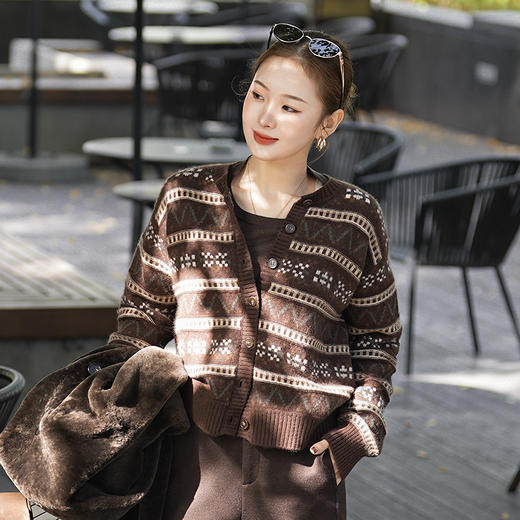 【预售7天】良木礼绵羊毛开衫（D251102756F） 商品图4