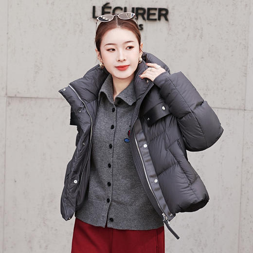 【特价不退换】【预售7天】良木礼短款连帽鹅绒服（D251101750） 商品图2