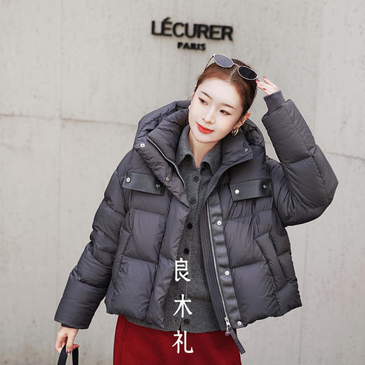 【特价不退换】【预售7天】良木礼短款连帽鹅绒服（D251101750） 商品图6