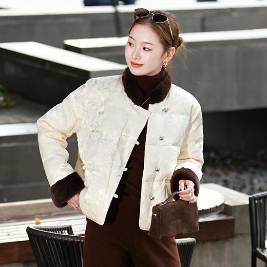 【特价不退换】【预售7天】良木礼水貂鹅绒服(2768) 商品图4