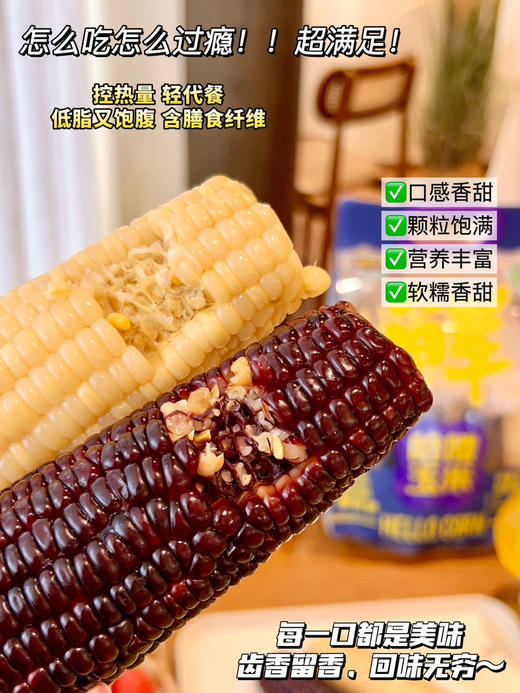 哈喽玉米 黑白双糯玉米 有机玉米更健康 商品图5