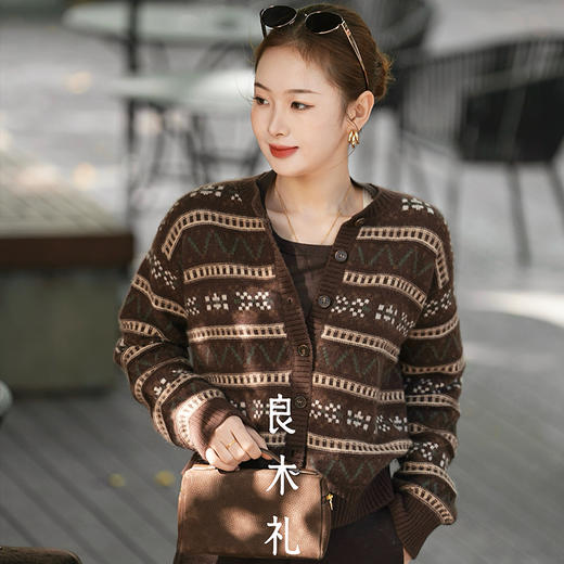 【预售7天】良木礼绵羊毛开衫（D251102756F） 商品图3