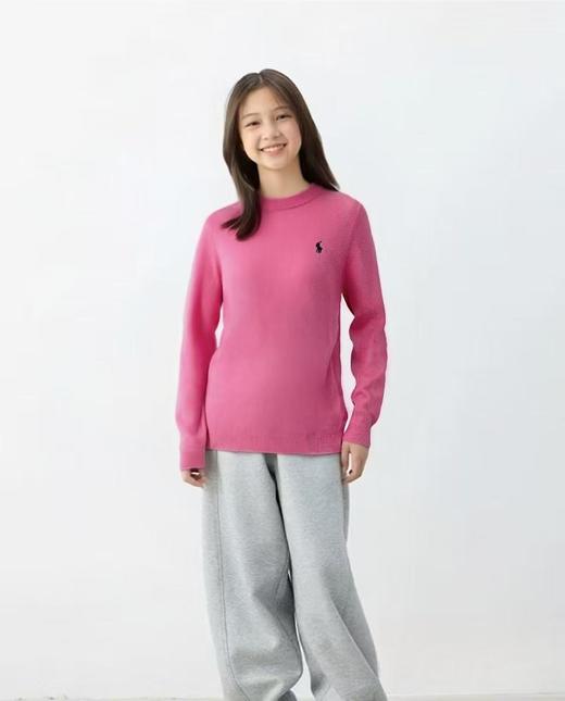 【清仓价】不参与退换 -100%羊毛 玫粉色大童羊毛针织衫喜出 商品图1