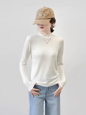 女王节抢购价-不支持退【自营】【超值特卖】半高领款～薄款长袖皮肤衣打底衫-喜出