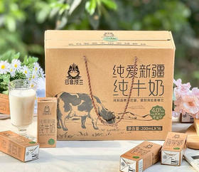 新疆巴音楼兰 纯牛奶