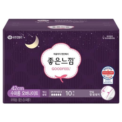 好感觉轻柔薄款护翼卫生巾(42cmx10)좋은느낌 슈퍼롱 오버나이트 商品图0