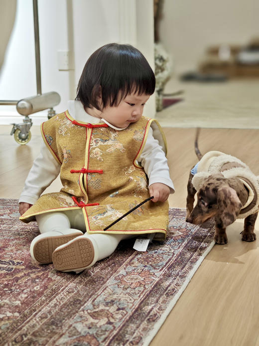 盛唐牡丹 | Kids 鹿跃云煌马甲 商品图3