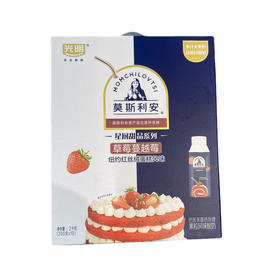 莫斯利安草莓蔓越莓红丝绒蛋糕风味酸奶200g*10盒/箱(B13-00-12)
